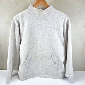 Vintage 90s Champion Made in USA Mock Neck Sweatshirt Gray Sz Large